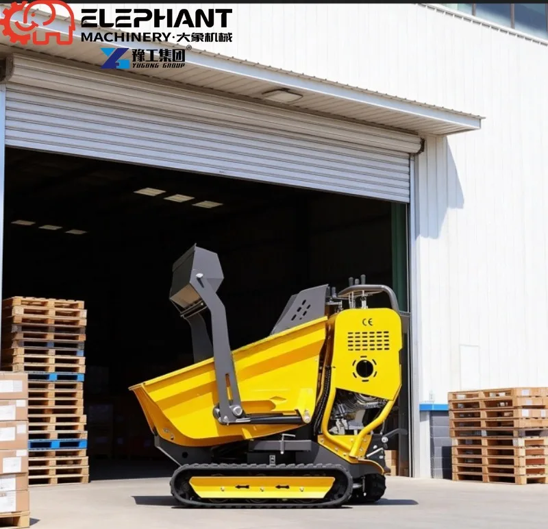 Made In China Yugong Farm Construction Rotation Small Mini Dumper Crawler Dumper Mud Buggy Concrete Dumper Concrete Dump Track