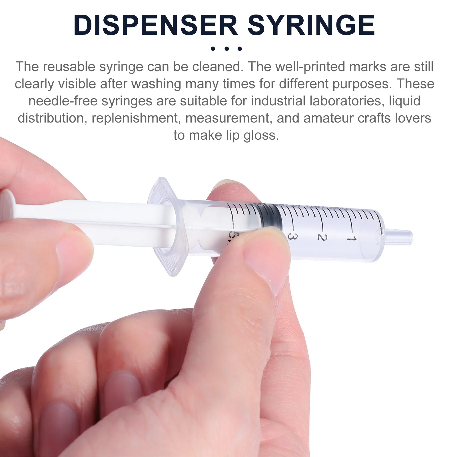 

10Pcs Liquid Dispenser Syringe Reusable Measurement Applicator for Perfume Lubricants Sealants Scientific Use Perfume Syringe