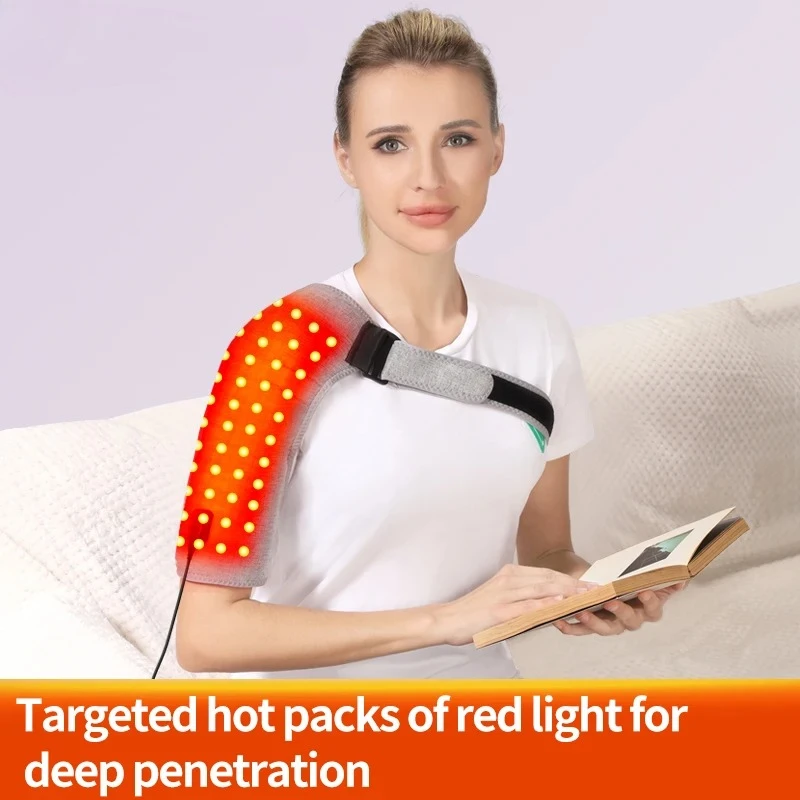 Red Light Heating Massage Shoulder Support Shoulder Care Massage Brace Belt Muscle Relaxation Relief Pain Relieve Stress