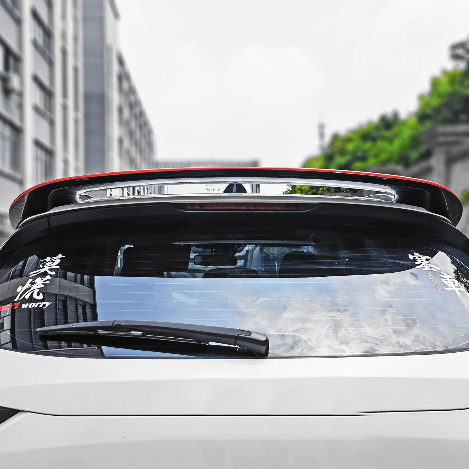 Car Rear Roof Spoiler Wing Trunk Tail Tailgate Upper Lip For Mazda CX-5 CX5 2017 2018 2019 2020 2021 view 5