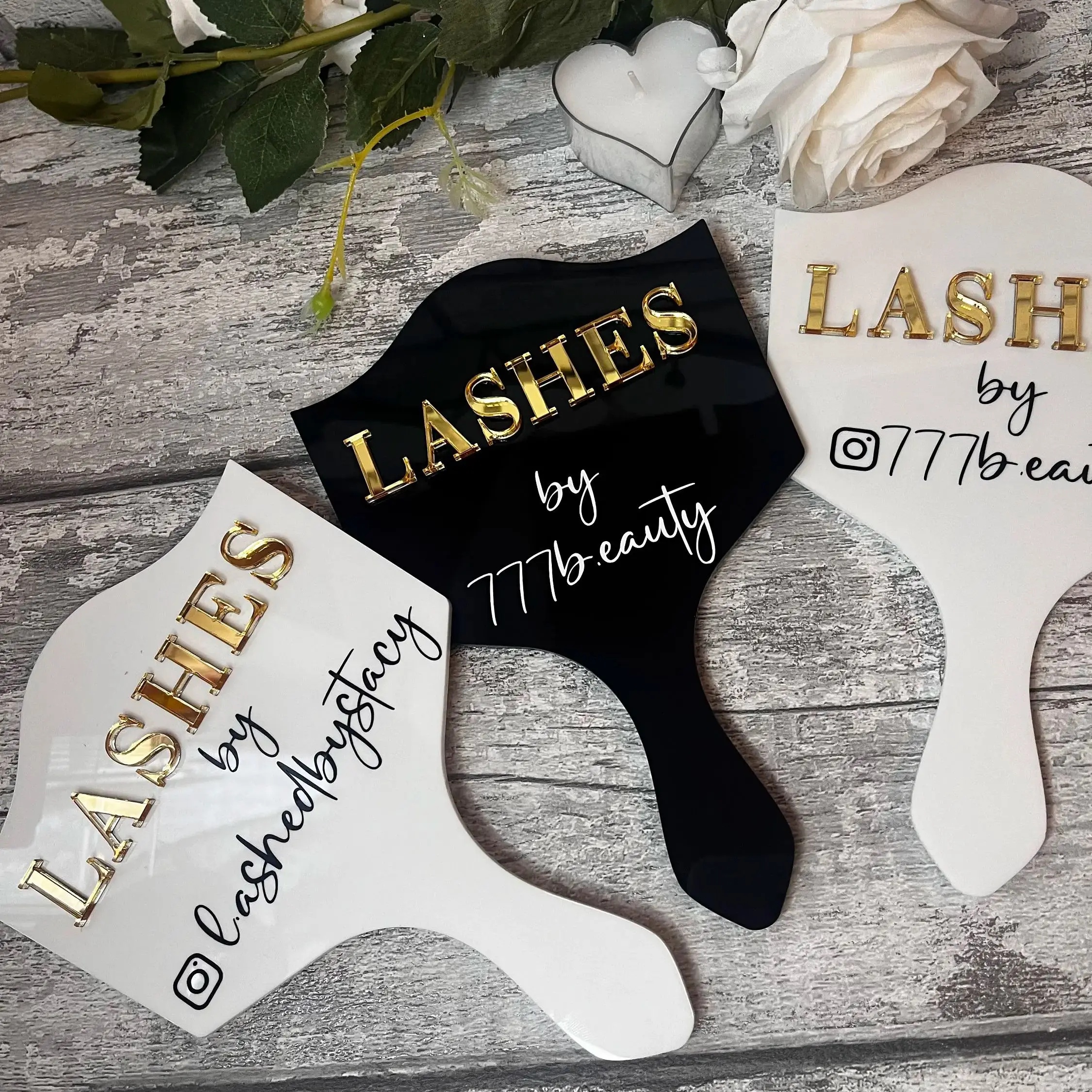 

Lash Brow Hair Lip Technician Prop and Mirror Lash Tech Face Paddle Gift Lash Room Decor Hairdresser Mirror Social Media Prop