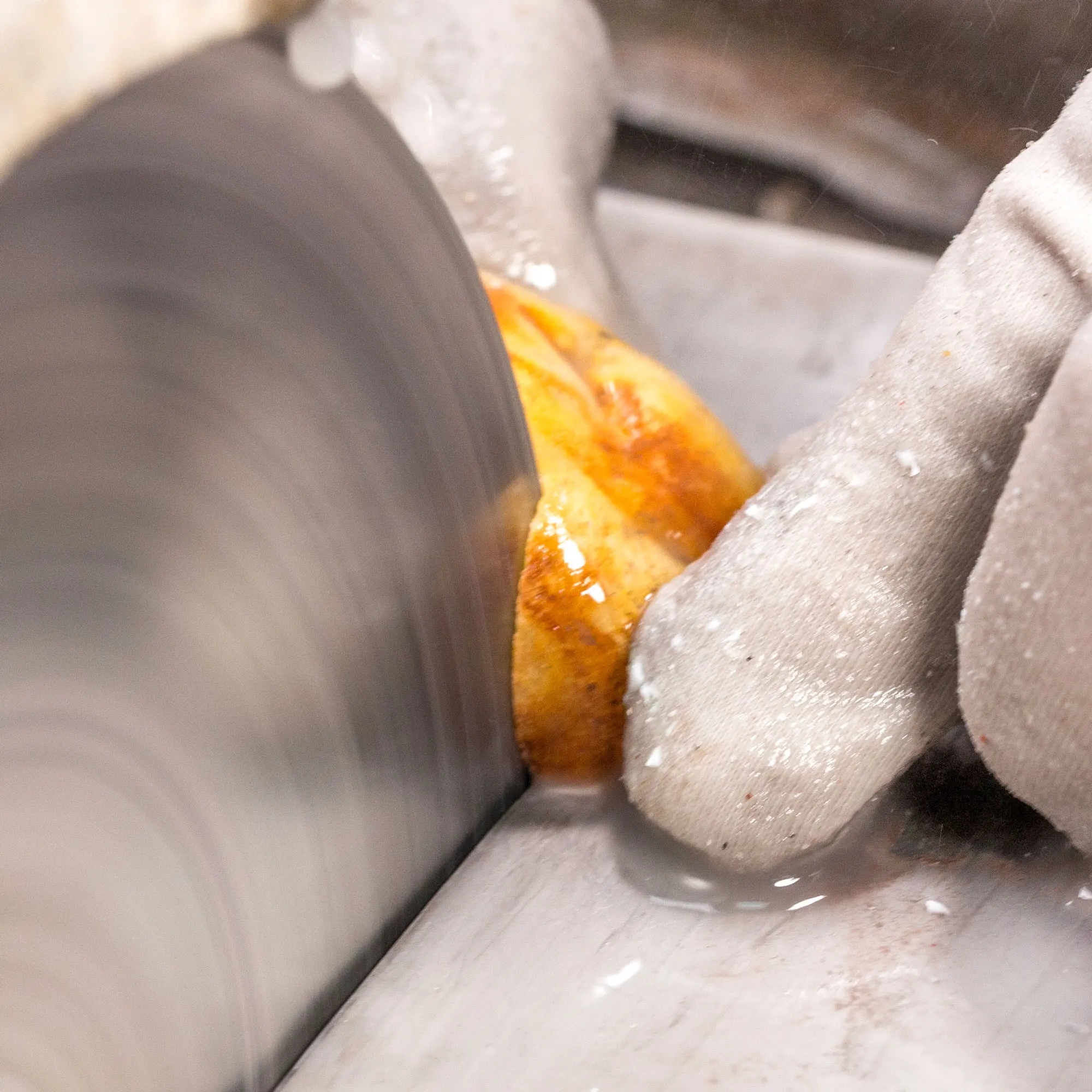 2개입 8인치(200mm) 초박형 다이아몬드 보석 가공용 톱날 절단 디스크 아버홀 1인치(25.4mm) 보석 유리 장신구 석재용