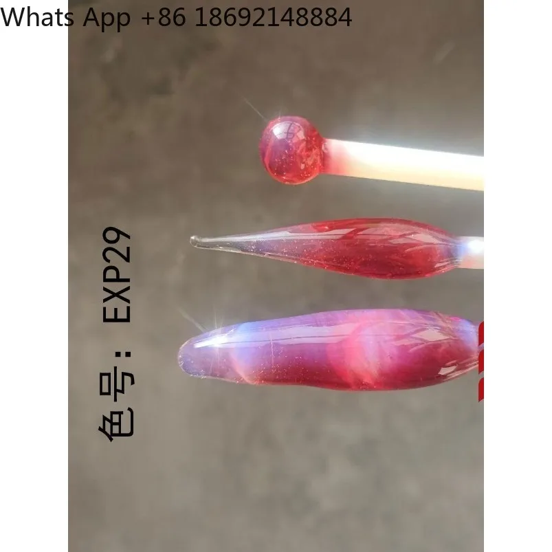

EXP29 Pomegranate baby red protein bar burning glass lamp color high borosilicate glazed hard material