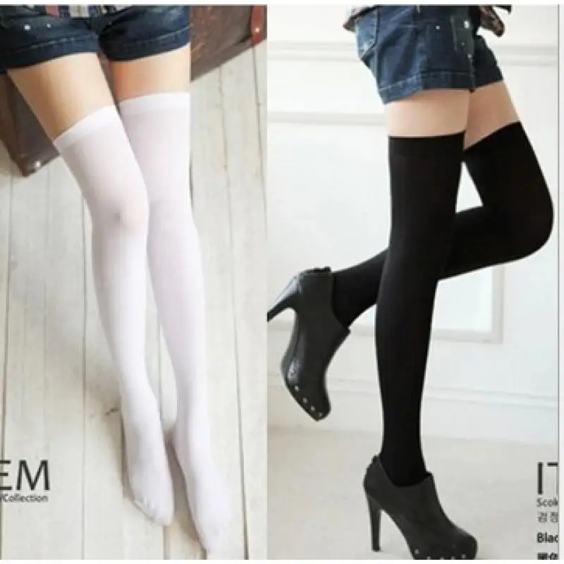 2024 3pcs No Box Japanese Cos Style Solid Socks Lady Mid High Thin Spring Stockings Summer Comfortable Elastic Knee High