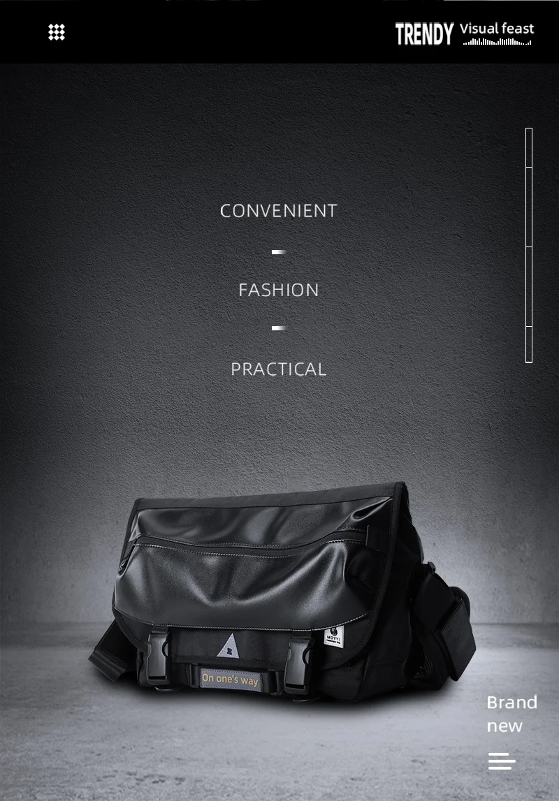 Heißer Verkauf Oxford Männlichen Messenger Taschen Einfache Radfahren Sport Schwarz Atmungs Mode Outdoor Sling Diebstahl Umhängetasche – Detail 2
