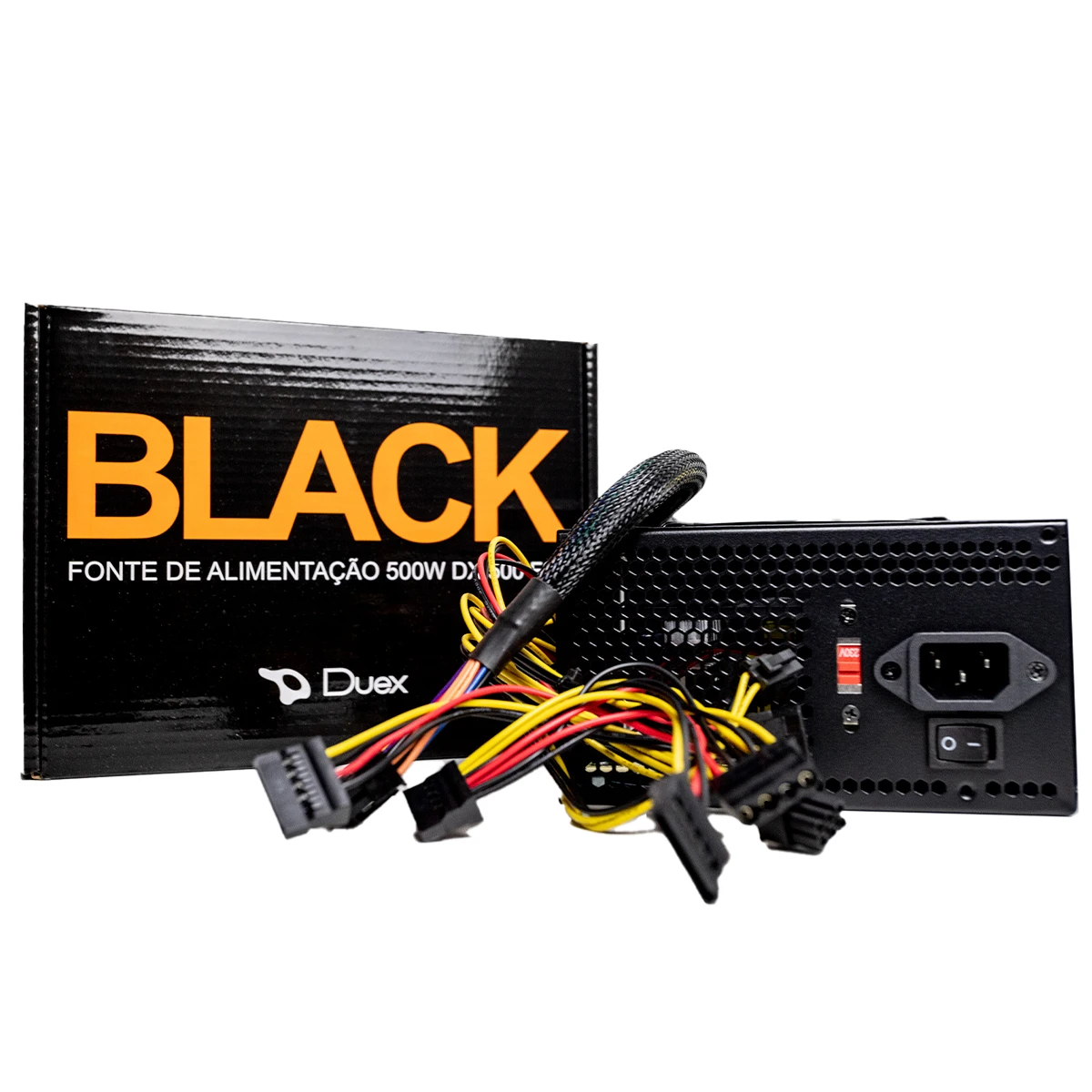 Power Supply For PC Duex Atx 500W Dx 500FSE Black