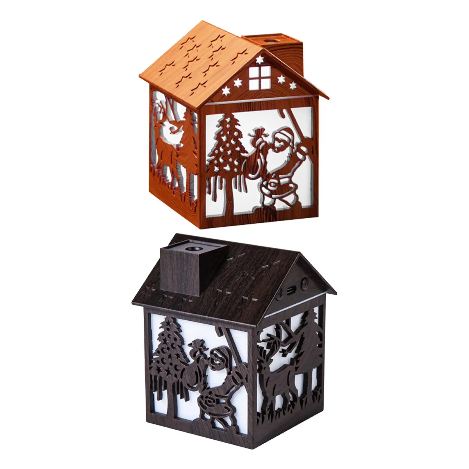 House Shaped Humidifier Colorful Lights with Night Light for Hotel Farmhouse