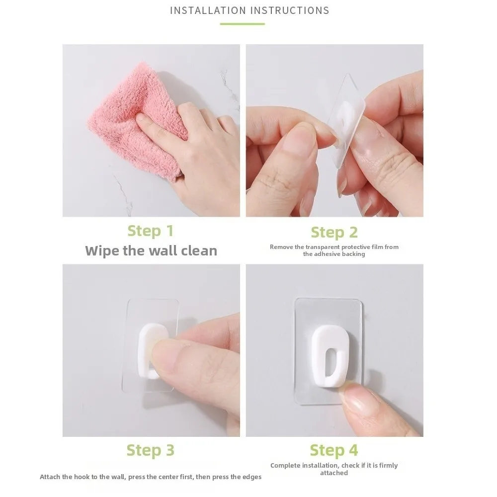 Transparent Invisible Self-Adhesive Hooks Not Easy To Fall Off Tiny Hook Mini Strong Hooks Multi-functional No Traces