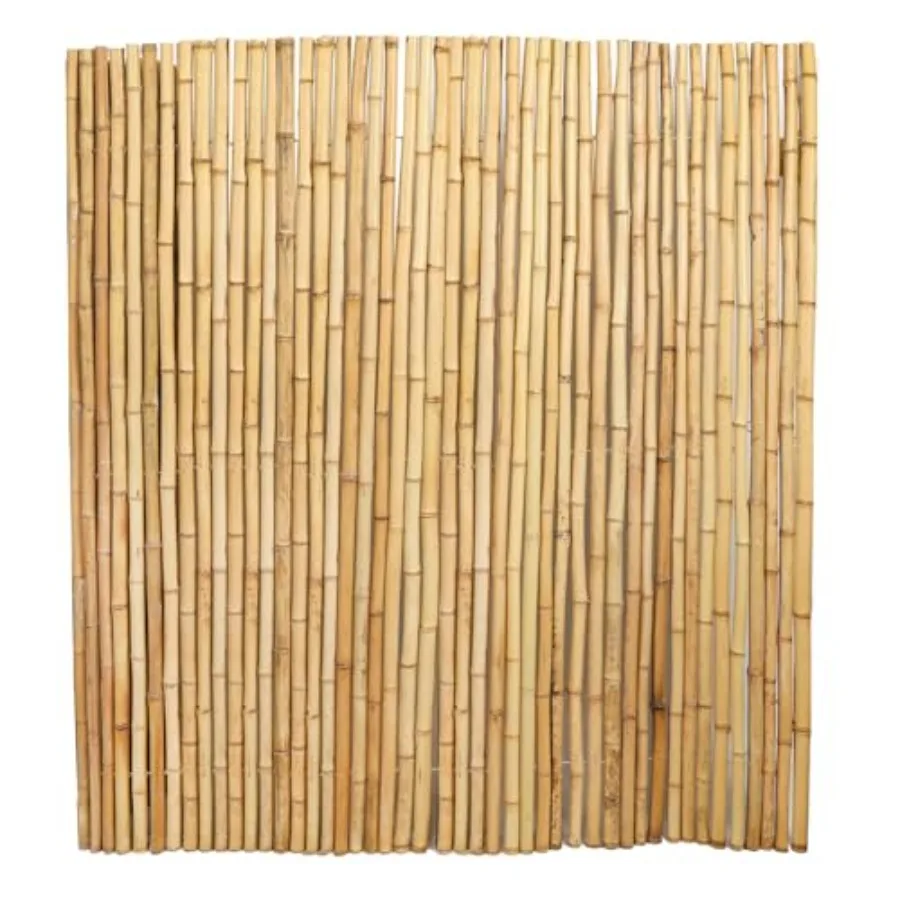

4FT x 6FT Natural Bamboo Fence Roll Outside Bamboo Privacy Fencing Natural Privacy Screen Panels for Garden Outdoor