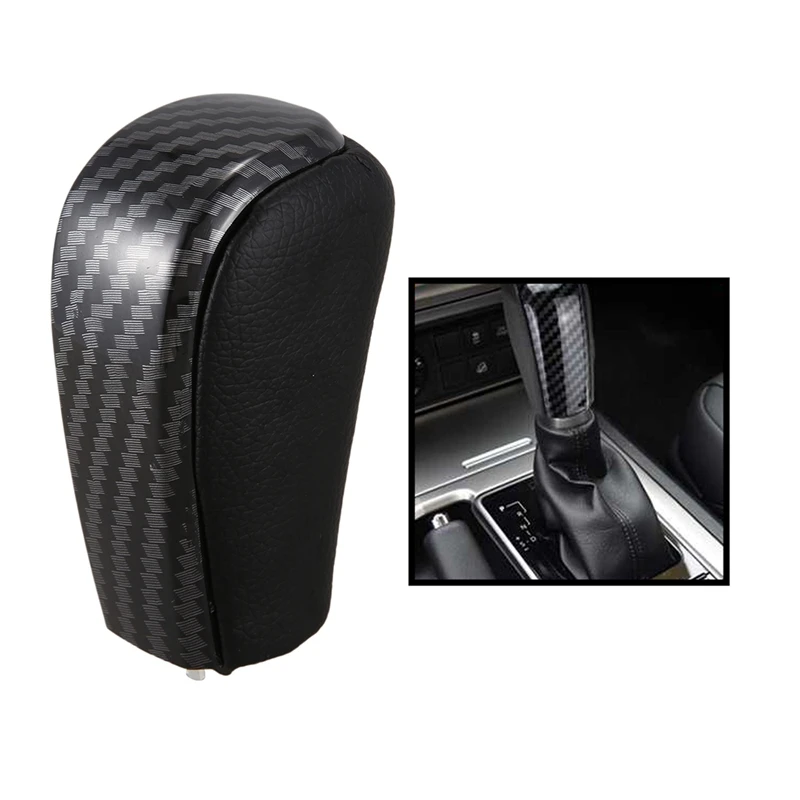 Gear Shift Knob Automatic Carbon Fiber Gear Lever Shifter Gaitor For Toyota Prado FJ150 Cruiser For Lexus GX460 GX470