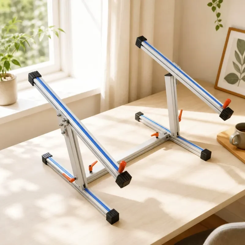 Embroidery Stretch Desktop Frame T Shape Bracket Retractable Adjustment Reinforcement Placement Flexible Support For Hoop
