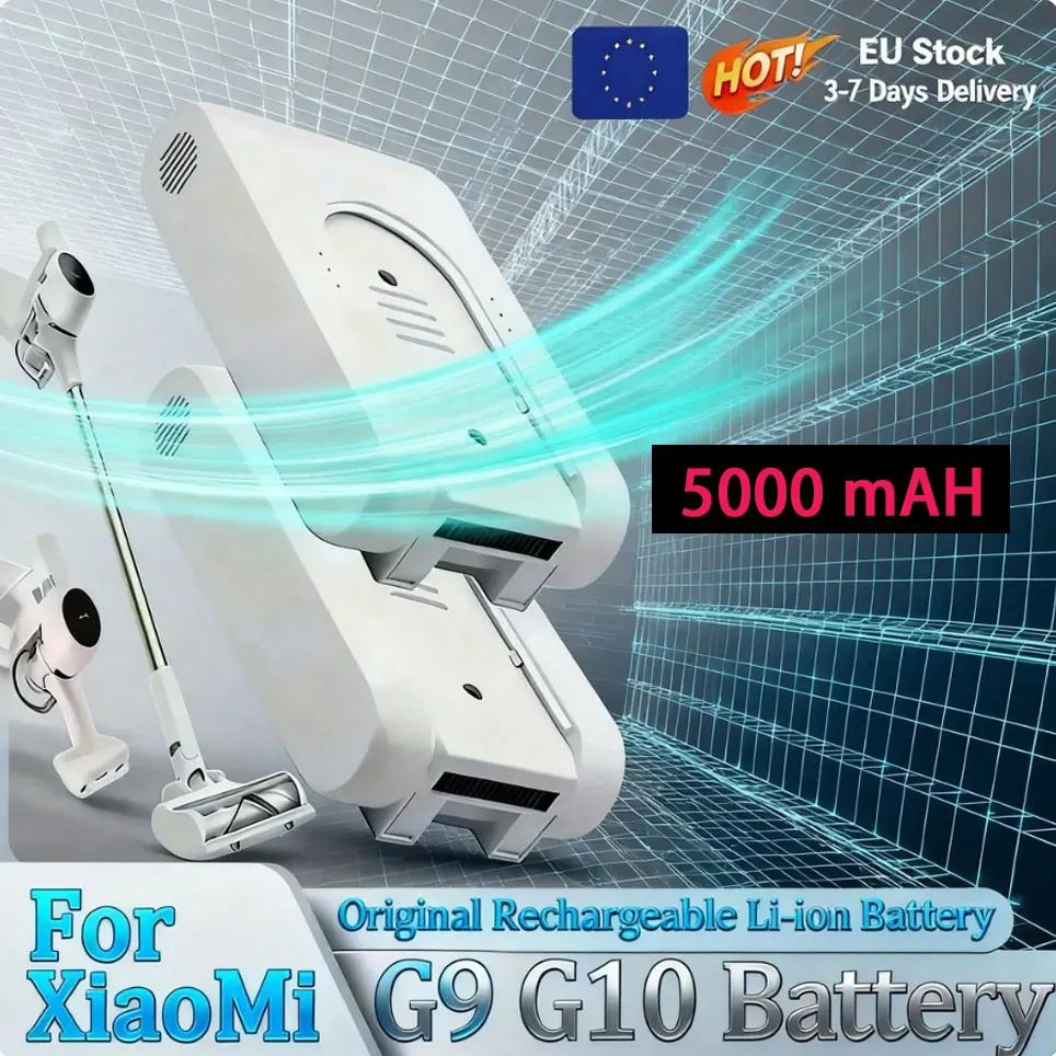 Für Xiaomi G9 G10 Staubsauger Ersatzteile Lithium-Ionen-Akku 25,2V 5000mAh P2046-7S1P-BC