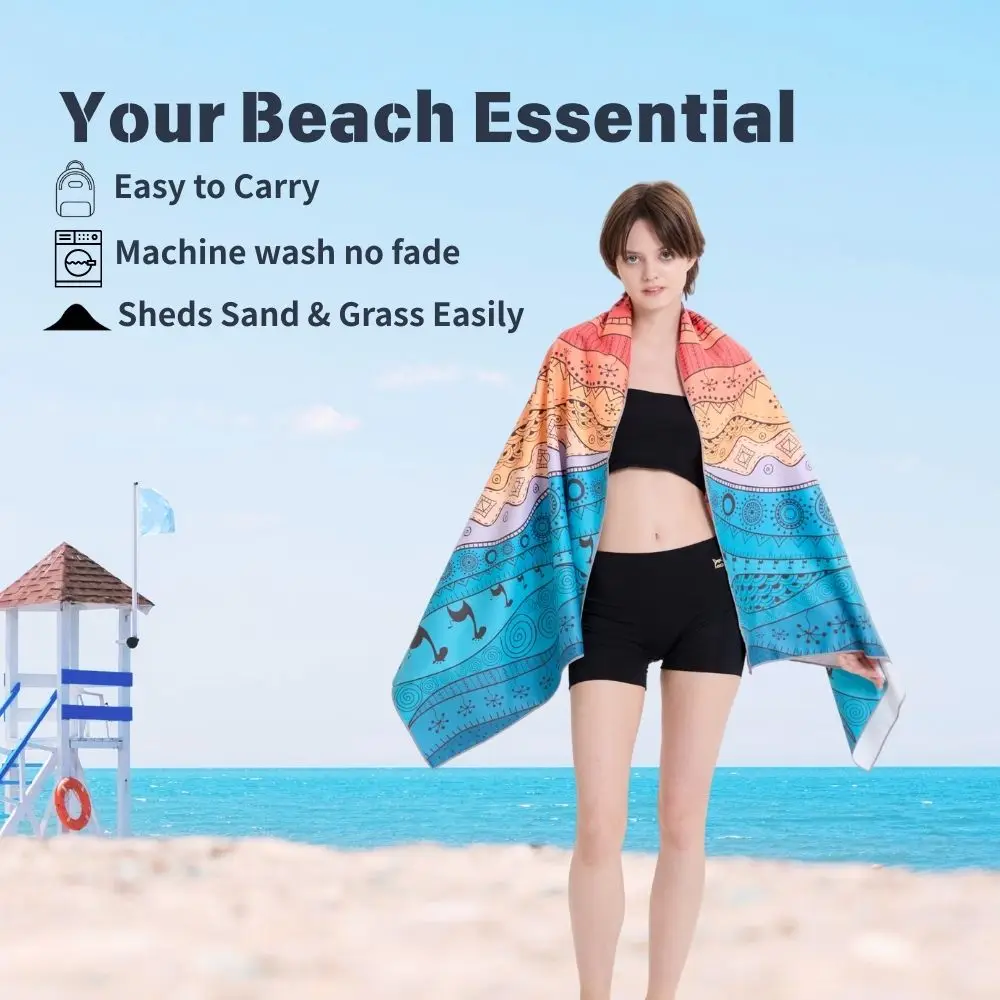 80x160cm Sports Microfiber Towel Quick Dry Sand Free Lightweight Towel Travel Camping Pool Yoga Gym Gift for Women