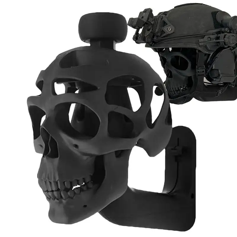 

Hard Hat Rack Wall Mount 3D Skull Design Wall Rack for Hard Hat Decorative Elegant Wall Rack Multifunctional Hard Hat Holder