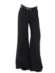 Women Dark Academia Baggy 2000s Harajuku Wide Leg Pants Long Trousers Pantalones Pants Y2k Japanese Tide Grunge Goth Punk Chic
