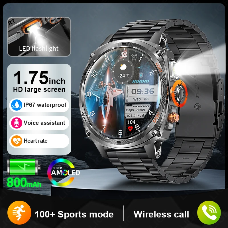 

LIGE NEW Smart Watch Men Blood Oxygen Monitoring Bluetooth Call IP67 Waterproof Smartwatch 100+Sport Health Monitor Smartwatches
