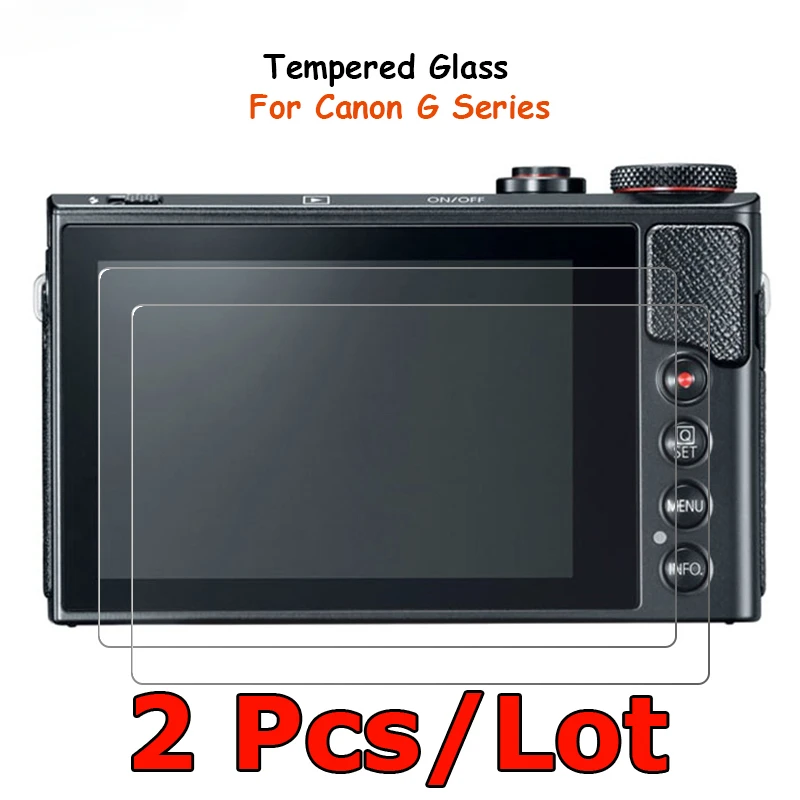 For Canon PowerShot G9 G7 G5 G1 X G9X G7X G5X G1X Mark II III Tempered Glass Screen Protector Protective Film Guard 2 Pcs/Lot