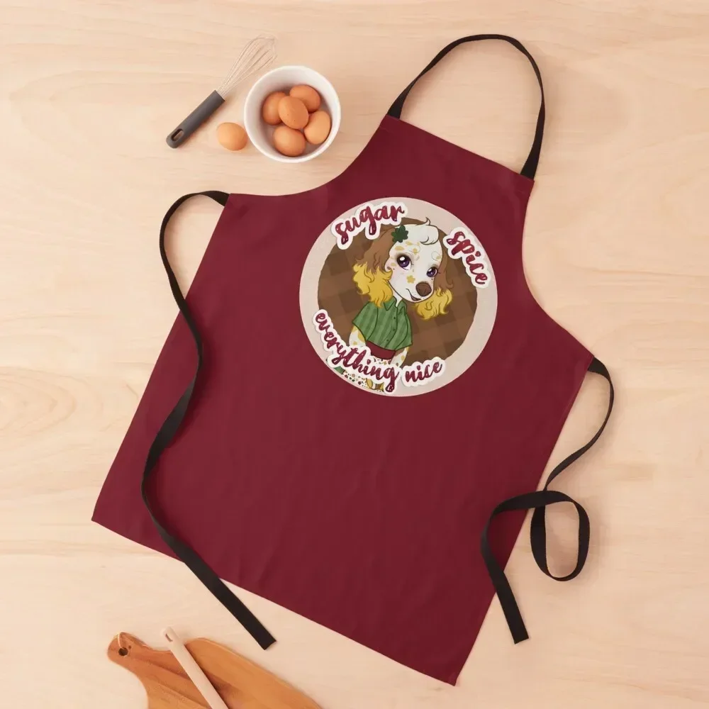 

Sugar, Spice, Everything Nice Holidays Apron painting Waiter Uniforms Kitchen For Men kitchen girl Apron