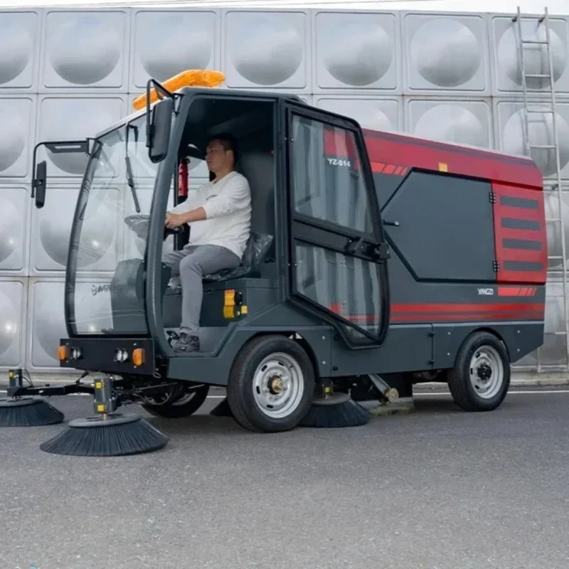 YZ-S14 Hot Sale Industrial Street Sweeper Car Ride on Electric Road Sweeping Cleaning Machine