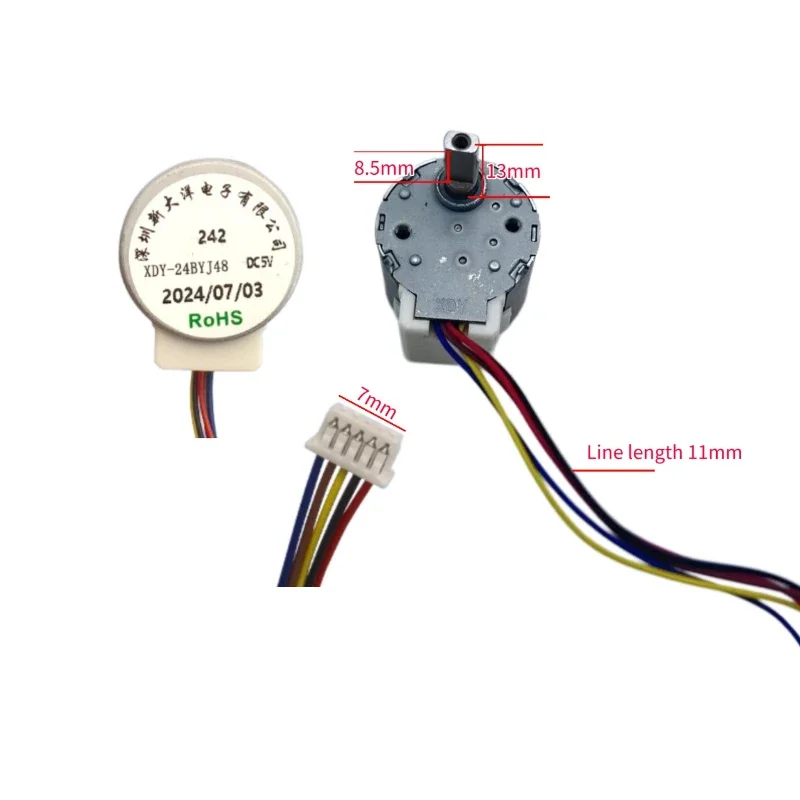 

1pcs 24BYJ48 DC Motor 5V Stepper Motor Specifically Designed for Pan-Tilt Surveillance Cameras 1/64 Gear Ratio