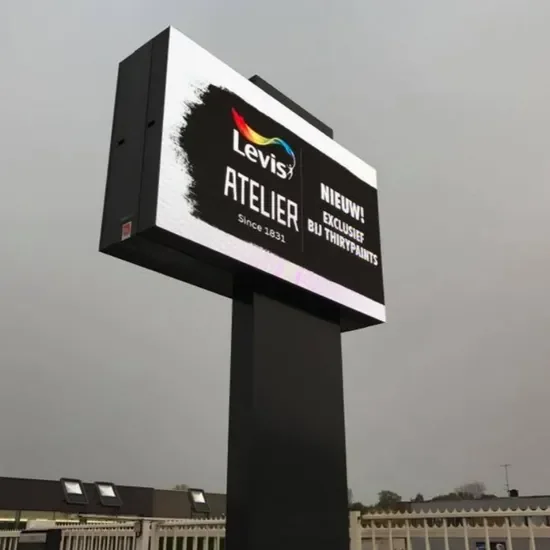 Custom Weatherproof Outdoor LED DisplayConstruction With Rear Maintenance Hx4-R Outdoor Fixed Display