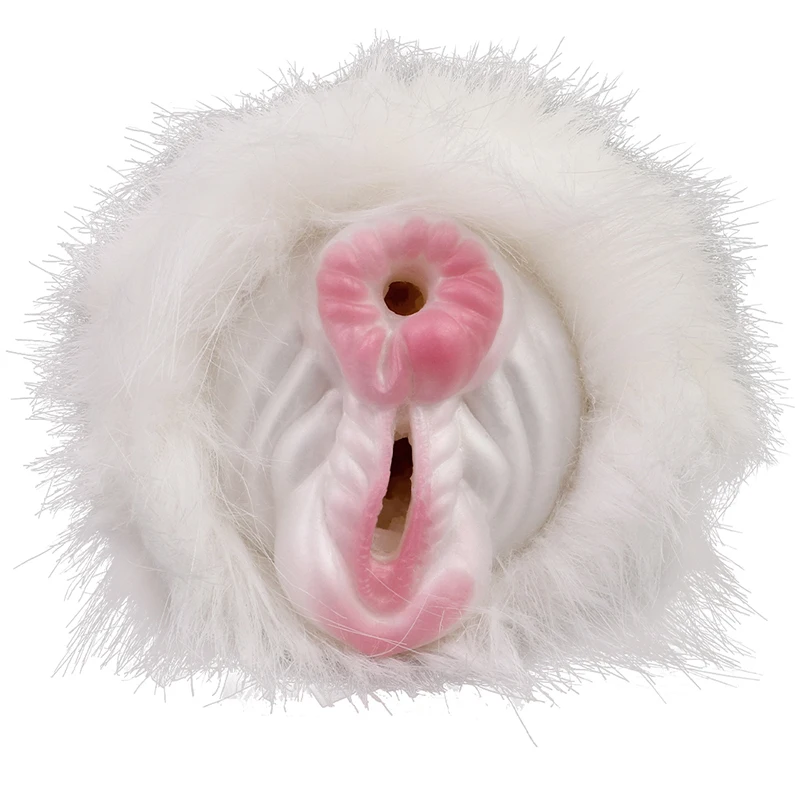17*11cm Furry 'Horse' Vagina & Anus Ass Male Masturbator 2 Holes Pocket Pussy Anal Penis Adult Sex Toys for Men Masturbation Cup