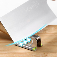 Knife Sharpener Home Manual Sharpening Tool Practical Kitchen Stainless Steel Easy Storage Anti