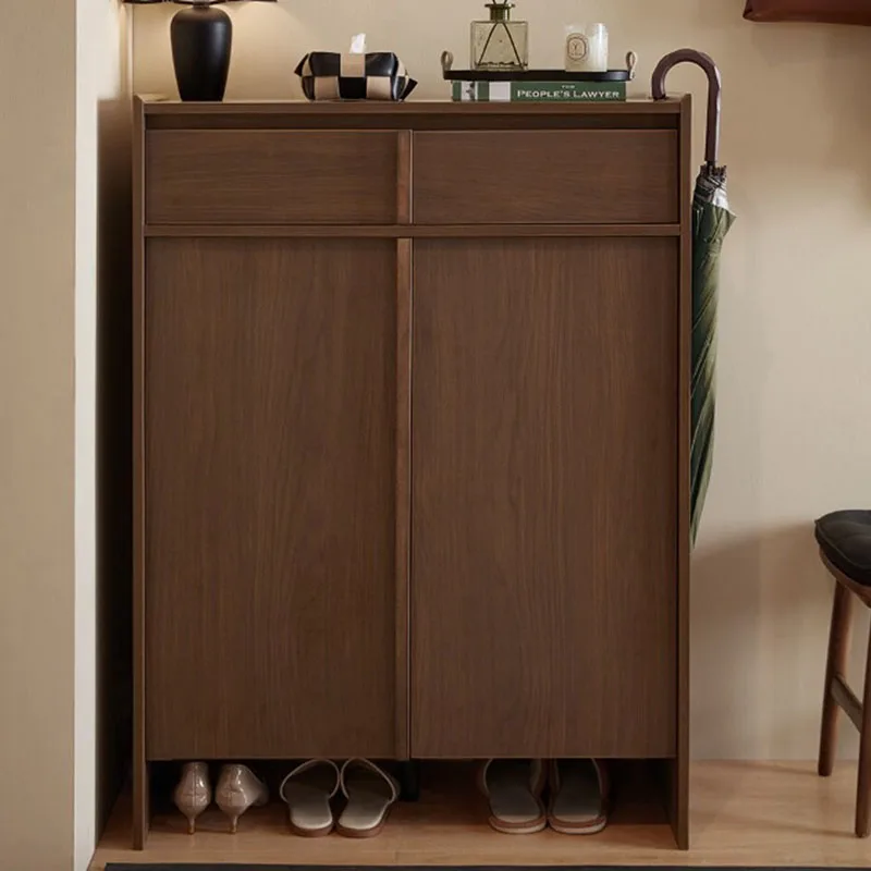 Wooden Large Size Shoe Cabinet Cheap Aesthetic Modern Designer Unique Shoe Shelf Universal Archivadores Lounge Suite Furniture