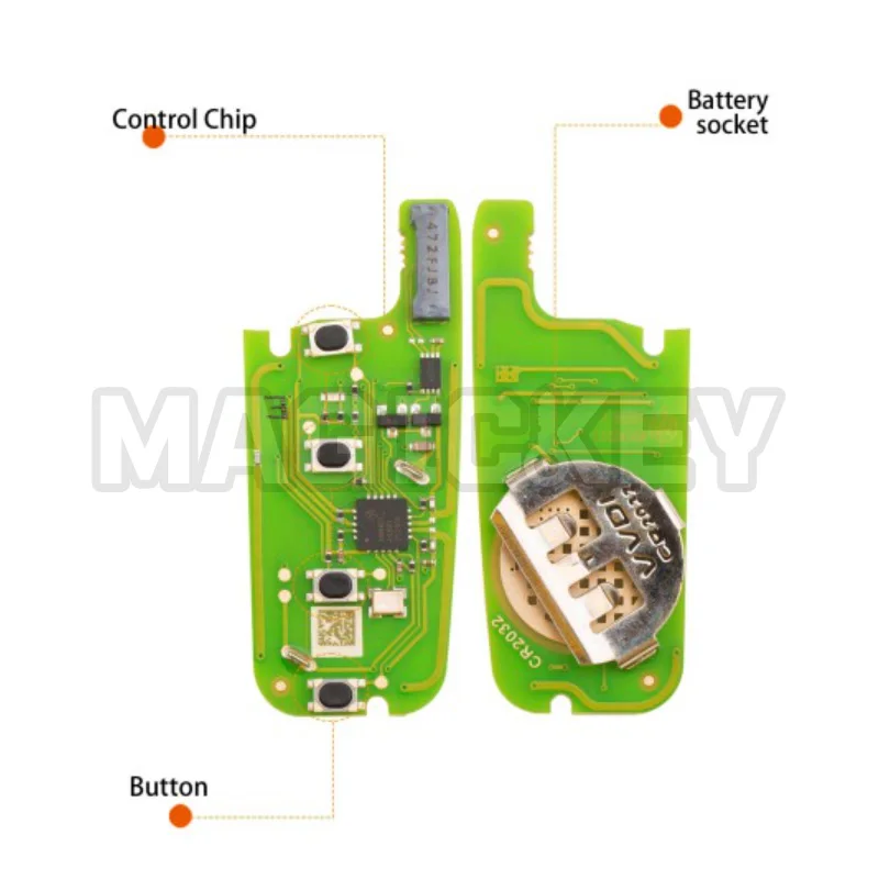 Xhorse XEFO01EN Super Remote Key Flip 4 Buttons Built-in Super Chip English Version