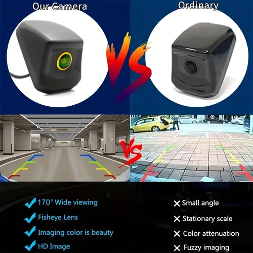 Imagen 2 del producto Cámara de respaldo para camioneta 4X4 al revés con 170 °   Lente ojo de pez CCD para camioneta Ram Toyota Hilux GMC Ford F150/250/350