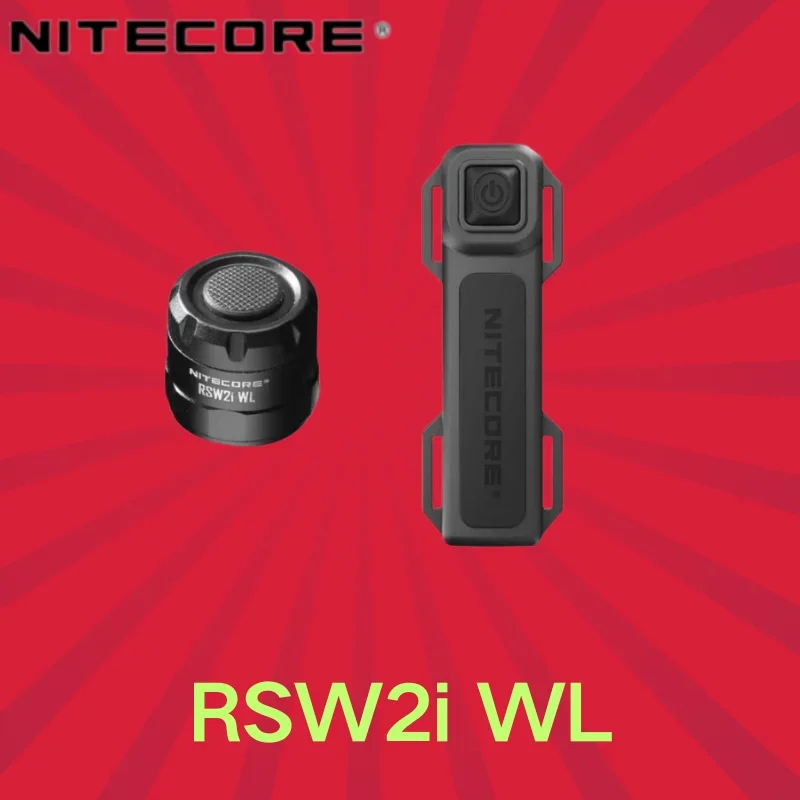 

NITECORE RSW2i WL 2.4G Wireless Remote Switch Wireless Tailcap with Tactical Picatinny Rail Mounts for P20iX P35i P30i P10iX