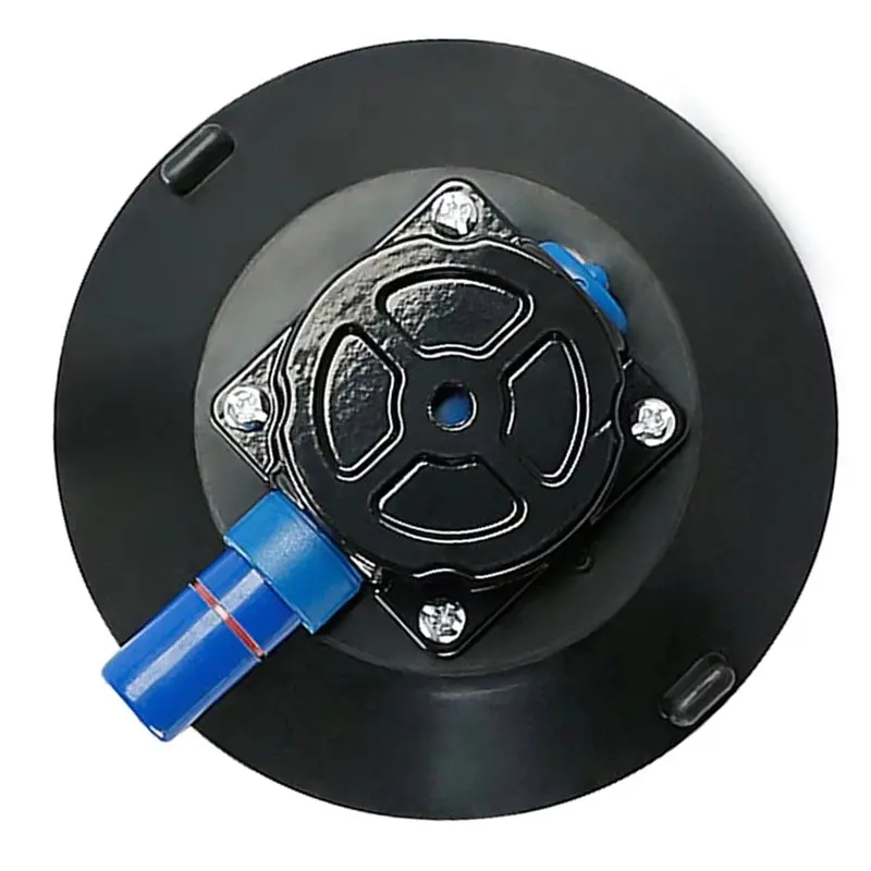 DT17 Vacuum Suction Cup Mount Base with Hand Pump, Heavy Duty Grip for Auto Repair, 4.5 Inch for Glass Metal Surfaces, M6