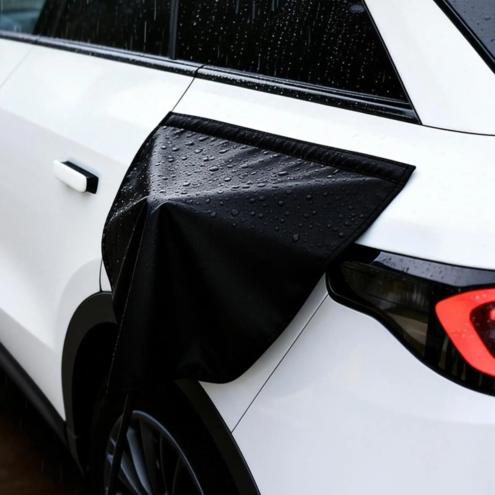 EV Charge Port Cover Magnetic Rainproof Protector EV Car Charging Port Cover for Damage Outdoor Long Trip for Truck SUV RV