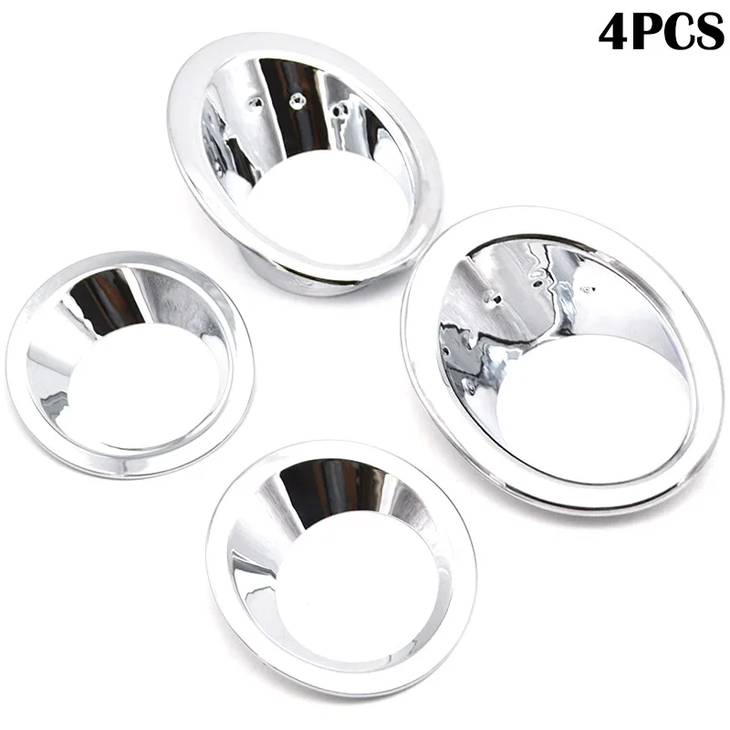 4Pcs Chrome Styling Front Rear Foglight Cover For Nissan Qashqai / Dualis J10 2007-2009 Fog Light Lamp Trim Car Accessories