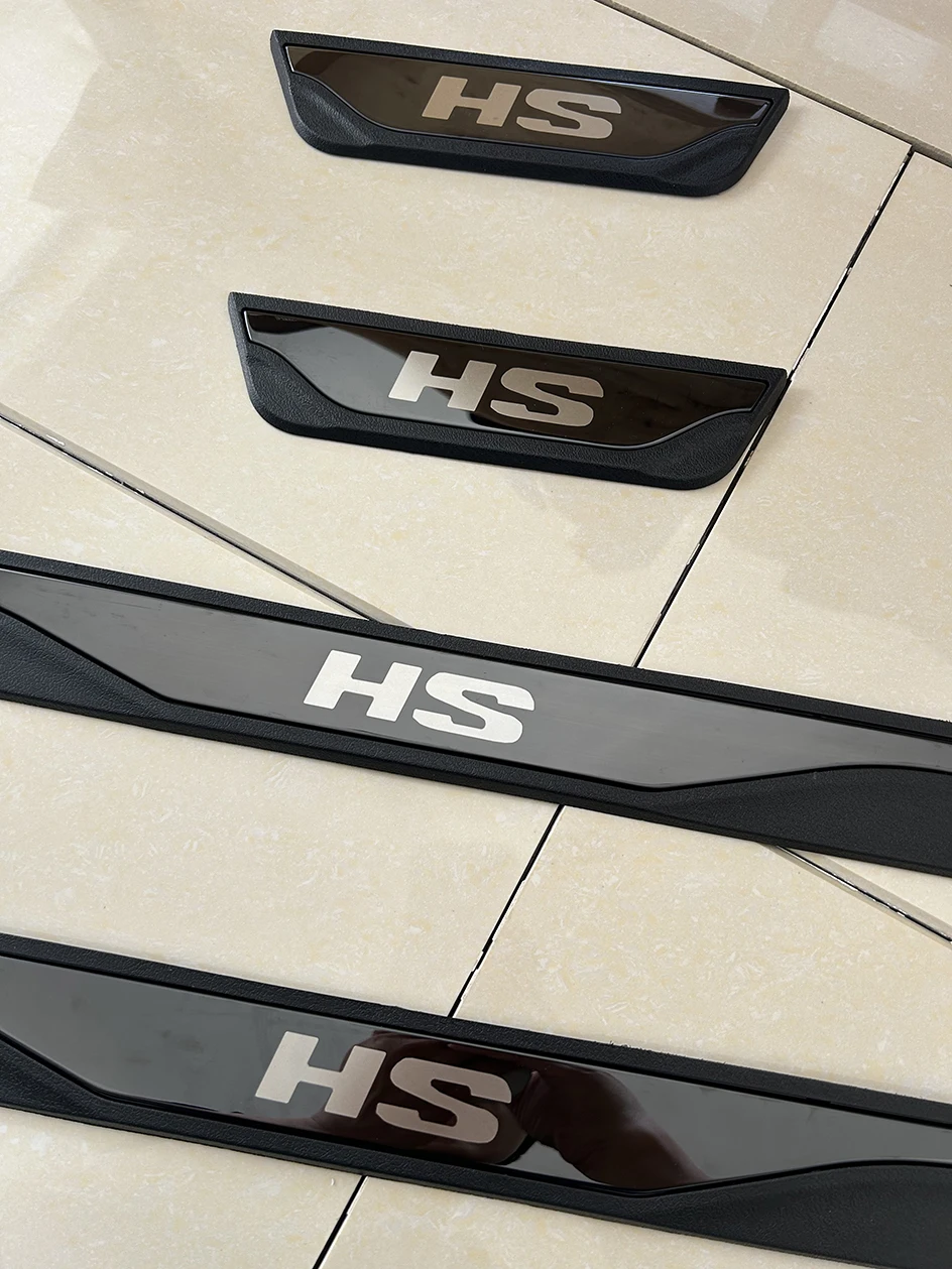 For MG HS 2024  HS 2 2024 2025 Car Door Scuff Plate Trim Pedal Thresold Kick Pad Protector Stainless Steel Plastic Sticker
