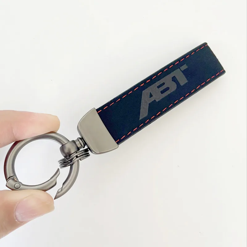 

Новый замшевый кожаный брелок с логотипом ABT, автомобильный брелок для Audi A3 A4 A5 A6 A7 Q3 Q5 Q7 Q8 RS3 RS6 S3 S5 VW Golf 4 5 6 7 Passat