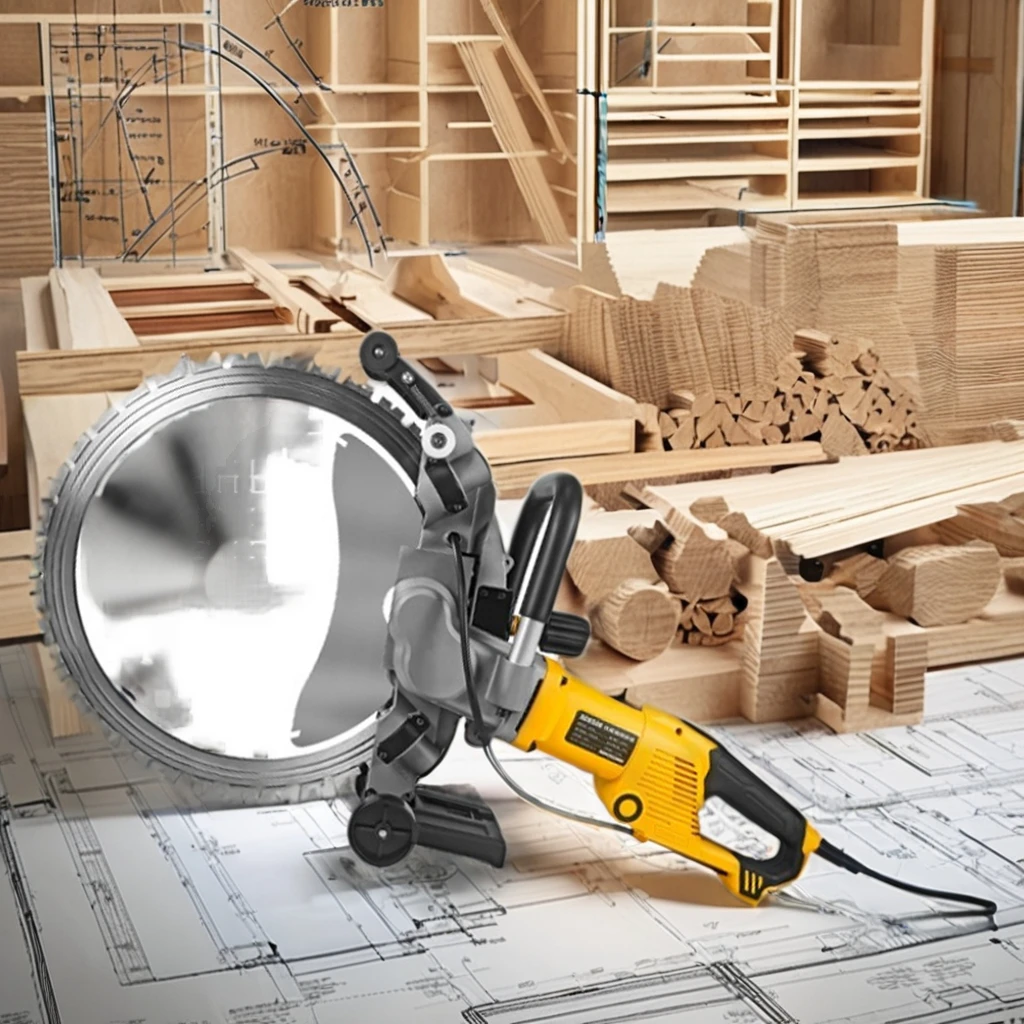 

TLF Brushless Ring Saw 5000W High-Power Dust-Free Handheld Reinforced Concrete Cutting hine