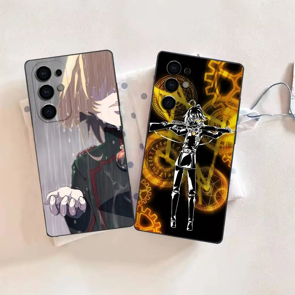 The Saga of Tanya the Evil icon anime Soft Black Phone Case for Samsung S26,25,24,21,22,21,20,10,9,8,7,6Ultra,Plus,Fe, Lite