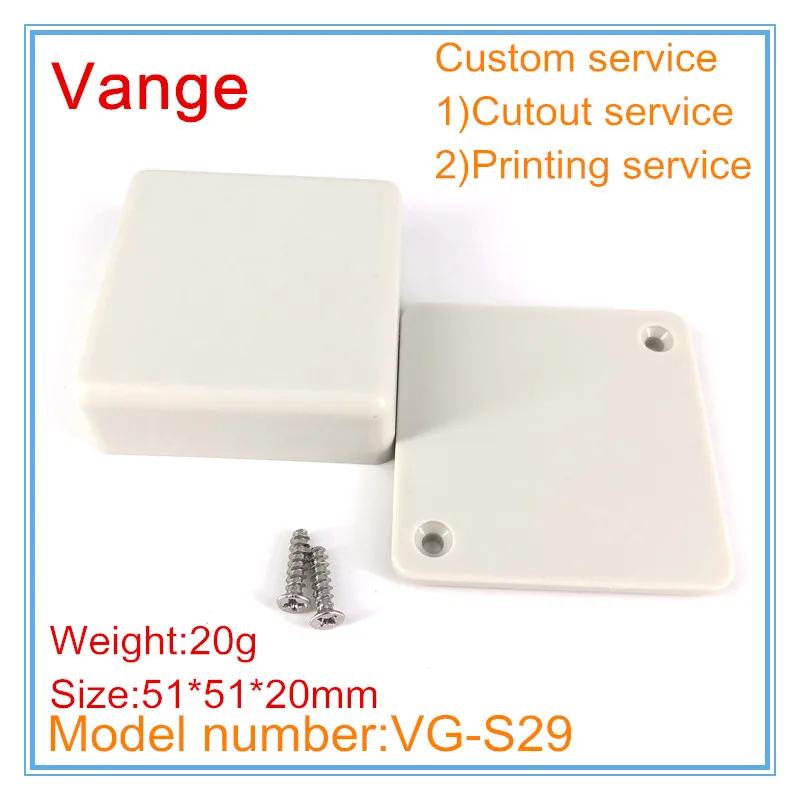 Vange electronics enclosure box 51*51*20mm ABS plastic project box