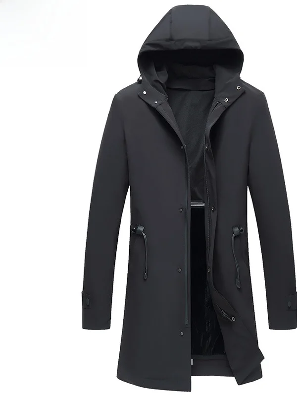 

Повседневная мужская ветровка средней длины с воротником-стойкой Jaet Busin, простая весенне-осенняя новая верхняя одежда Faion Urban M