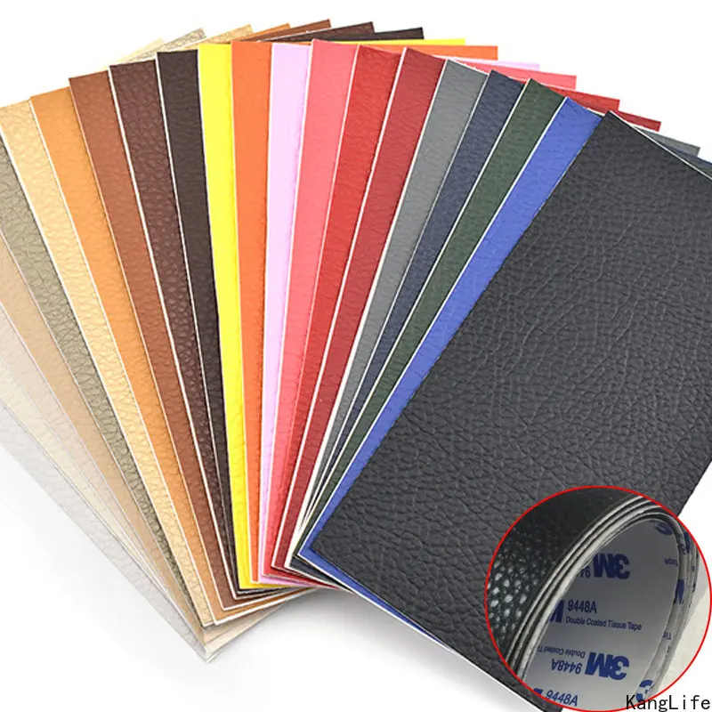 20x30CM samoprzylepne naszywki ze skóry PU sztuczna skóra syntetyczna tkanina samoprzylepna naprawa sofy naszywki DIY przyklejone akcesoria