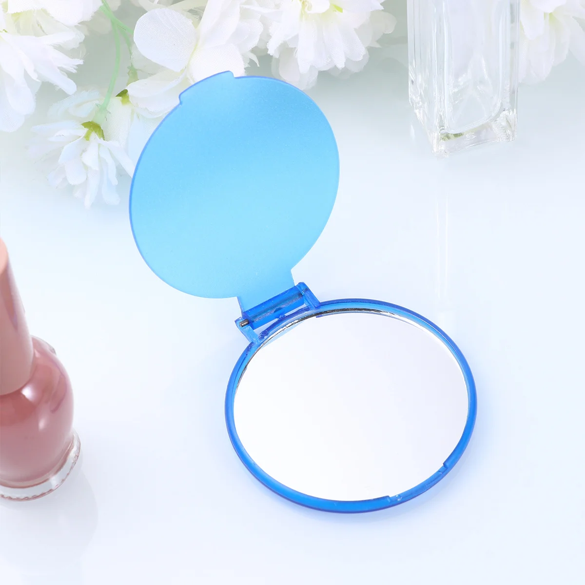 24Pcs Round Portable Makeup Mirrors Folding Compact Mirrors Pocket Mirror Gift for Women Makeup Artists