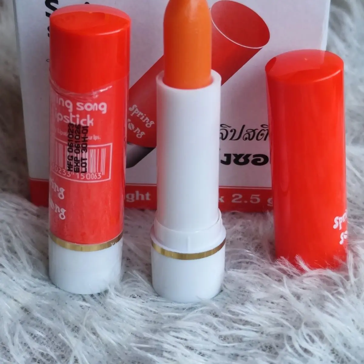 2.5g Vietnam Spring Bios Color-Changing Lipstick, Non-Fading Non-Stick Cup Lip Balm, Rose Red, Beauty,Moisturizing Long-Lasting