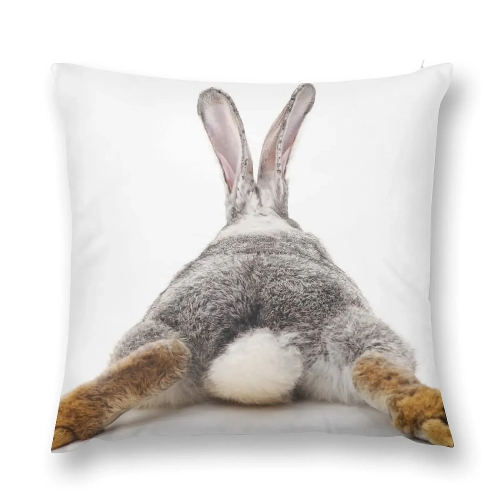 

Just relax rabbit - view from behind Throw Pillow Sofa Covers For Living Room Cushion Cover pillow