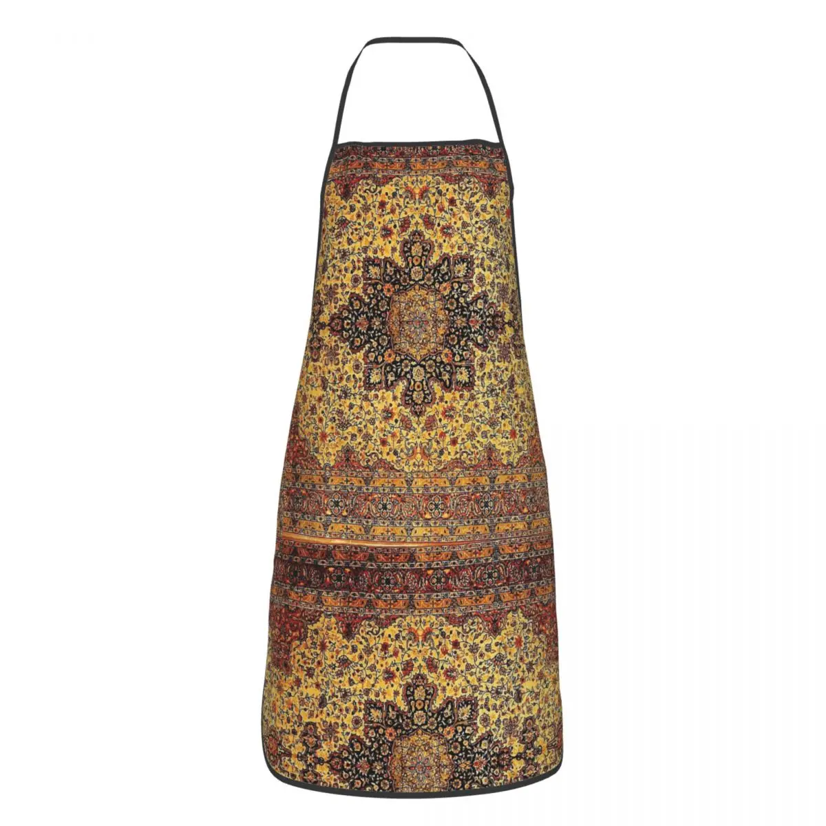 Funny Antique Persian Tabriz Apron Women Unisex Kitchen Chef Bohemian Boho Style Tablier Cuisine for Cooking Baking Gardening