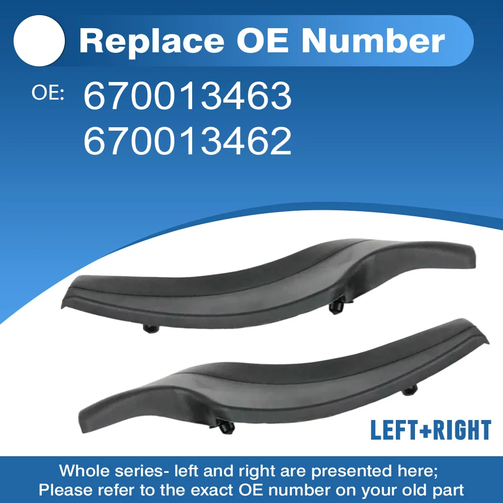 

Pair Front Windshield Wiper Cowl For Maserati Quattroporte Ghibli 2014 2015 2016 2017 2018 2019 2020 2021 670013463 670013462