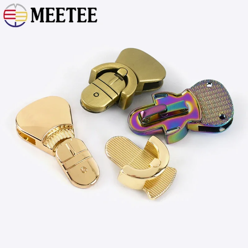 2/5/10Pcs Handbag Mortise Lock Bag Buckle Fashion Twist Turn Locks Snap Closure Clasp DIY Replacement Purse Clamp Accessory