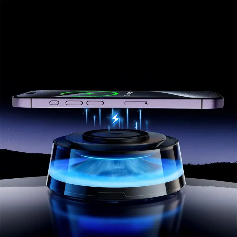 Mount Fuji Cloud Car Electric Aromatherapy Diffuser Non-slip Atmosphere Light 15W Magnetic Wireless Charging