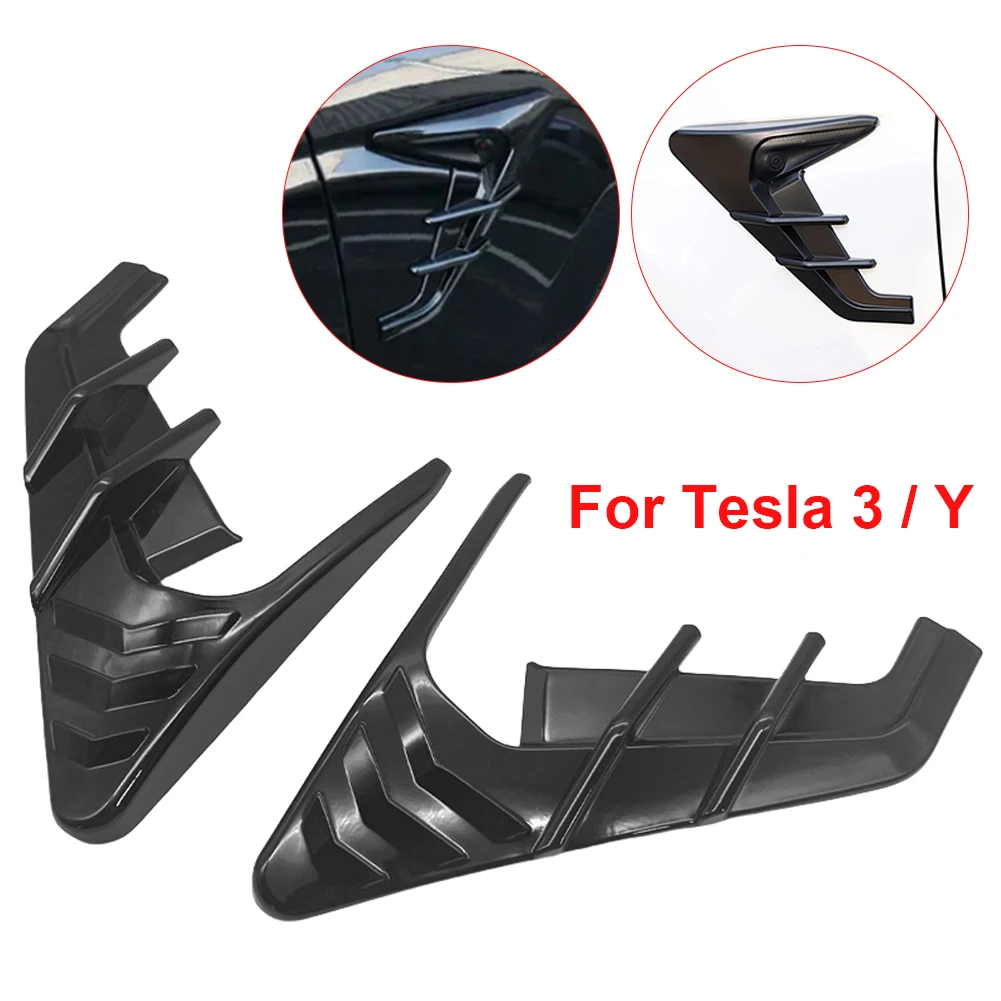 Camera Flanks Side Camera Indicator Protection Cover Modification Accessories Side Fender Camera Cover for Tesla Model 3 Model Y