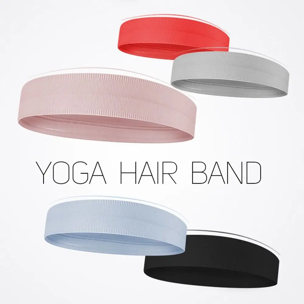 Elastic Sport Yoga Hairband Knitted Solid Color Fitness Hair Bands Stretch Makeup Hair Accessories for Men/Women Outdoor Running